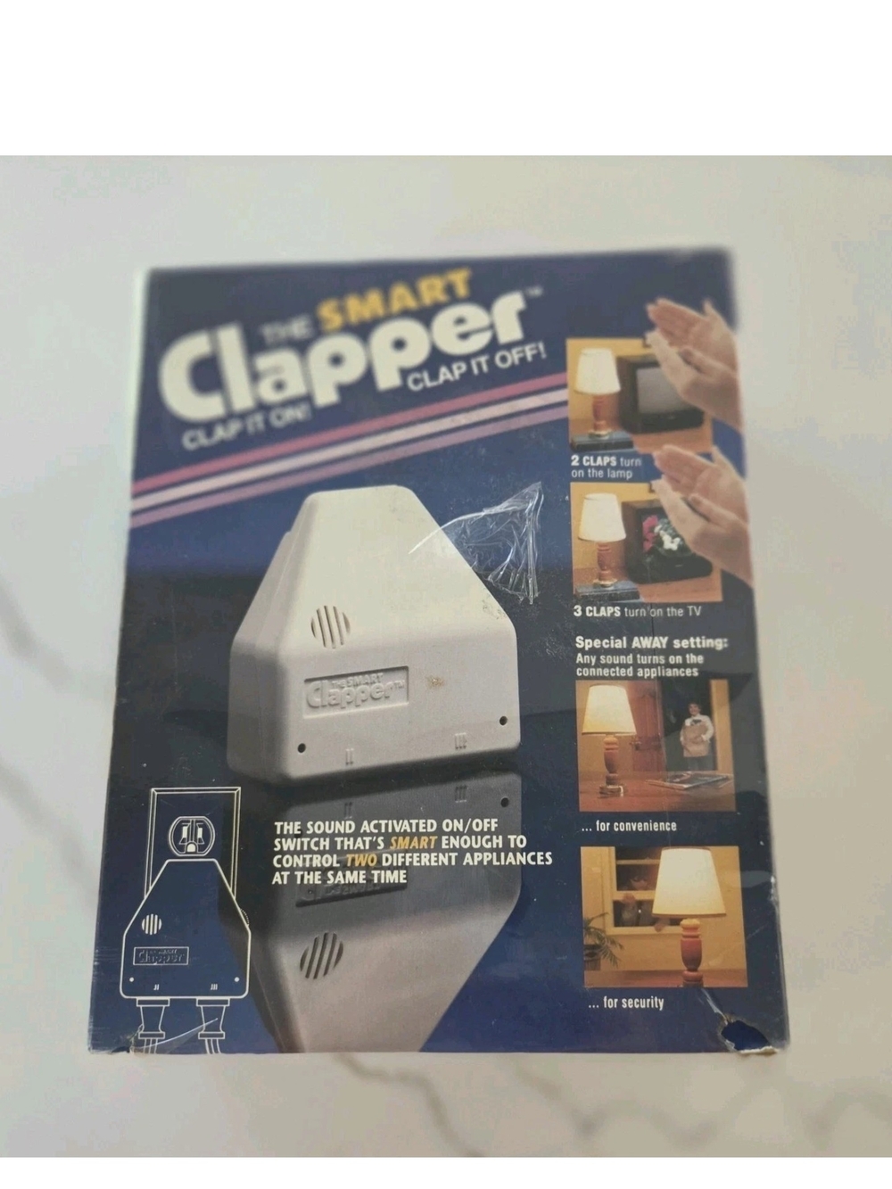 The Original Smart Clapper, Clap It On! Clap It Off! Vintage 1992 New Sealed Box
